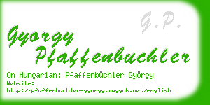 gyorgy pfaffenbuchler business card