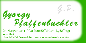 gyorgy pfaffenbuchler business card